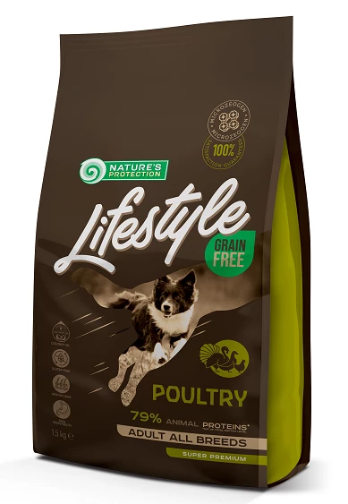 Nature’s Protection Lifestyle GF Poultry Adult All Breeds 1,5kg 1 Nature’s Protection Lifestyle GF Poultry Adult All Breeds 1,5kg