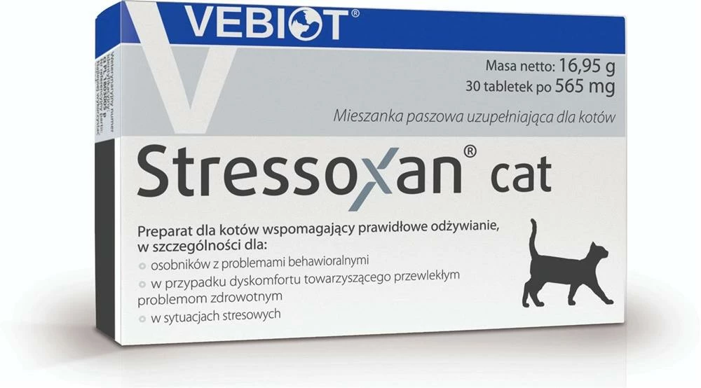 Nutrifarm Sp. Z O.o. Vebiot Stressoxan Cat 30 Comprimés 1 Nutrifarm Sp. Z O.o. Vebiot Stressoxan Cat 30 Comprimés