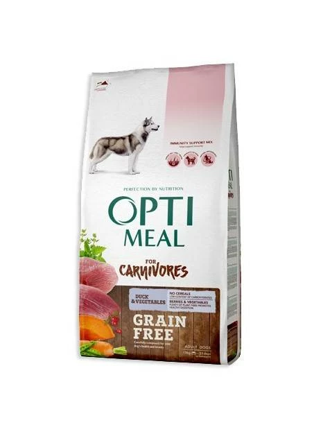 OPTIMEAL Adult Pour Chiens Avec Canard Et Légumes 10kg 1 OPTIMEAL Adult Pour Chiens Avec Canard Et Légumes 10kg