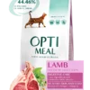 OPTIMEAL Adulte Chats Avec Agneau SENSIBLE 10kg