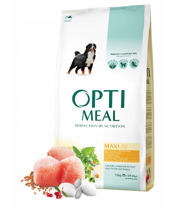 OPTIMEAL Adulte Chien Grande Race Avec Poulet 12kg 1 OPTIMEAL Adulte Chien Grande Race Avec Poulet 12kg