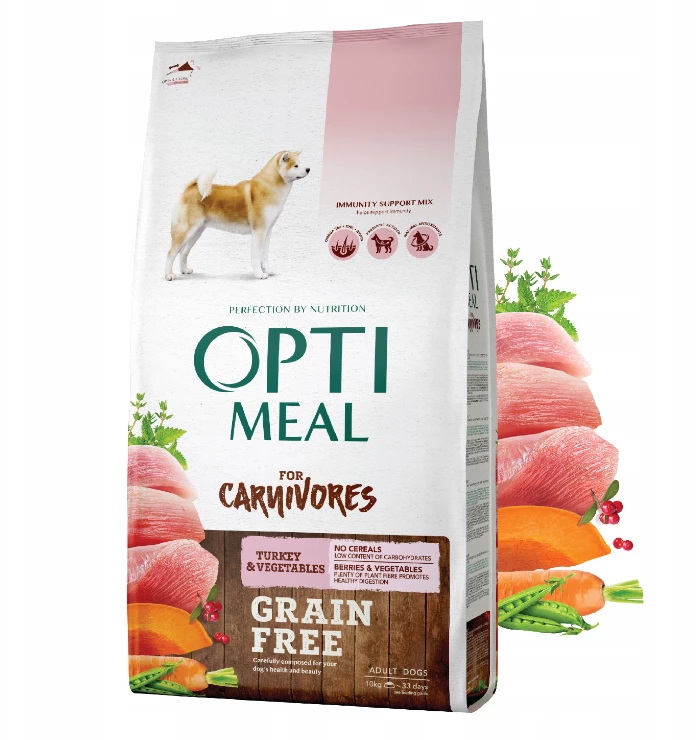 OPTIMEAL Adulte Pour Chiens Avec Dinde Et Légumes 10kg 1 OPTIMEAL Adulte Pour Chiens Avec Dinde Et Légumes 10kg