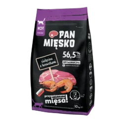 PAN MIĘSKO Veau Aux Crevettes S 10kg Pour Chats