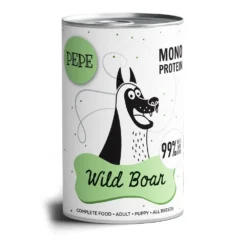PEPE MONO PROTEIN Sanglier (gibier) 5x400g+ 1 GRATIS !!! -Zooart Elegant Boutique fre pl PEPE MONO PROTEIN Sanglier gibier 400g 26581 1