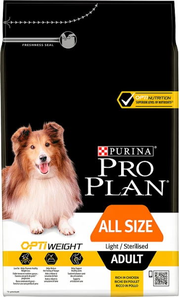 PURINA PRO PLAN PRO PLAN Light Sterilised All Sizes Croquettes Pour Chiens Adultes Riches En Poulet 14kg 3 PURINA PRO PLAN PRO PLAN Light Sterilised All Sizes Croquettes Pour Chiens Adultes Riches En Poulet 14kg – Image 3