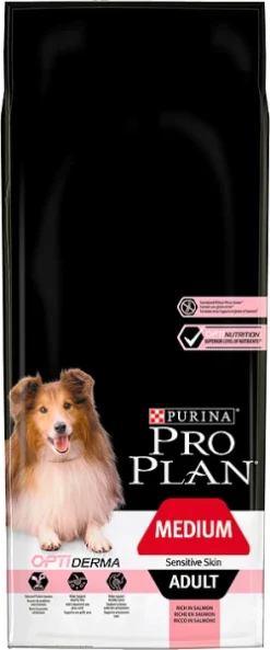 PURINA PRO PLAN PRO PLAN Sensitive Skin Medium Adult Croquettes Pour Chien Riches En Saumon 14kg -Zooart Elegant Boutique fre pl PRO PLAN Sensitive Skin Medium Adult Croquettes pour chien riches en saumon 14kg 8520 2