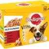 Pedigree Croquettes Humides En Gelée Pour Chiens Adultes Avec Boeuf, Poulet, Agneau, Volaille 12x100g