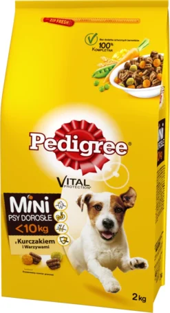 Pedigree Croquettes Pour Petits Chiens Adultes Au Poulet Et Aux Légumes 2kg