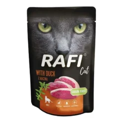 RAFI Cat Adult Avec Canard 100g X12 -Zooart Elegant Boutique fre pl RAFI Cat Adult avec canard 100g 24903 1