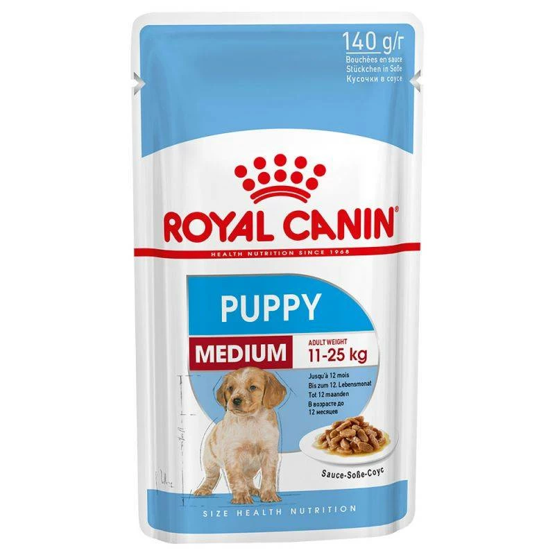 ROYAL CANIN Medium Puppy 10x140g 2 ROYAL CANIN Medium Puppy 10x140g – Image 2