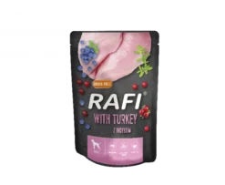 Rafi à La Dinde Pour Chiens - Sachet 300g (emballage Noir) X12