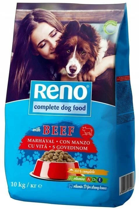 Reno Aliments Secs Pour Chiens Avec Boeuf 10kg 1 Reno Aliments Secs Pour Chiens Avec Boeuf 10kg