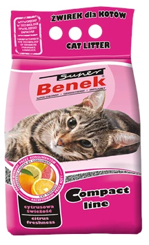 SUPER BENEK Litière Compacte Fraîcheur D'agrumes 10l