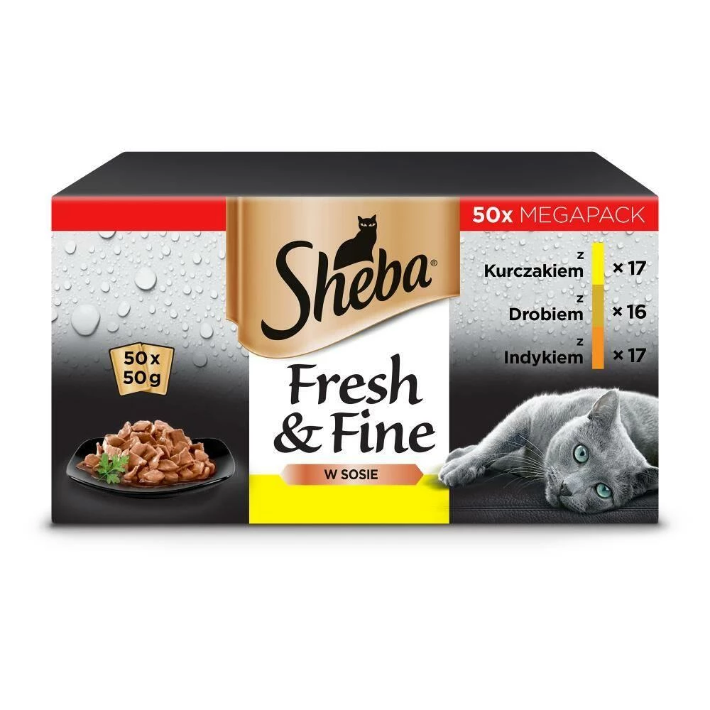 Sheba Fresh & Fine Sachet 50x50g 1 Sheba Fresh & Fine Sachet 50x50g