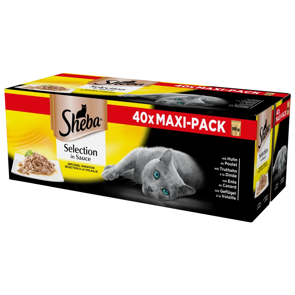 Sheba Sachet Selection En Sauce 40x85g 1 Sheba Sachet Selection En Sauce 40x85g