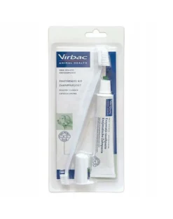 VIRBAC Kit Dentaire Pour Chiens (pâte + Brosse à Dents) 70g