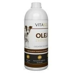 VITASOL Huile De Poisson Au Saumon Pour Chiens 1000ml 1 VITASOL Huile De Poisson Au Saumon Pour Chiens 1000ml