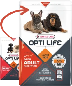 Versele-Laga Opti Life Adult Digestion Mini à L'agneau Et Au Riz 2.5kg