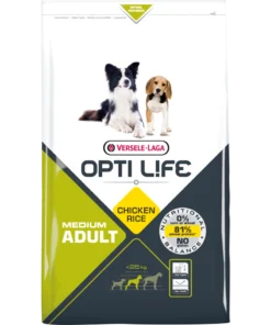 Versele-Laga Opti Life Adult Medium Au Poulet Et Au Riz 12.5kg
