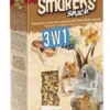Vitapol Smakers 3en1 Pour Rongeurs Et Lapins (Noix/Fruits De La Forêt/Popcorn) 3pcs