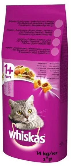 WHISKAS Adulte - Nourriture Pour Chat Au Thon Et Aux Légumes 14kg