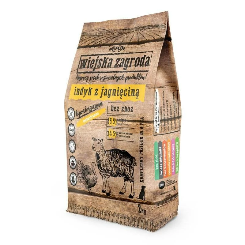 Wiejska Zagroda Dinde à L'agneau 2kg+Surprise Gratuite Pour Votre Chien 1 Wiejska Zagroda Dinde à L'agneau 2kg+Surprise Gratuite Pour Votre Chien