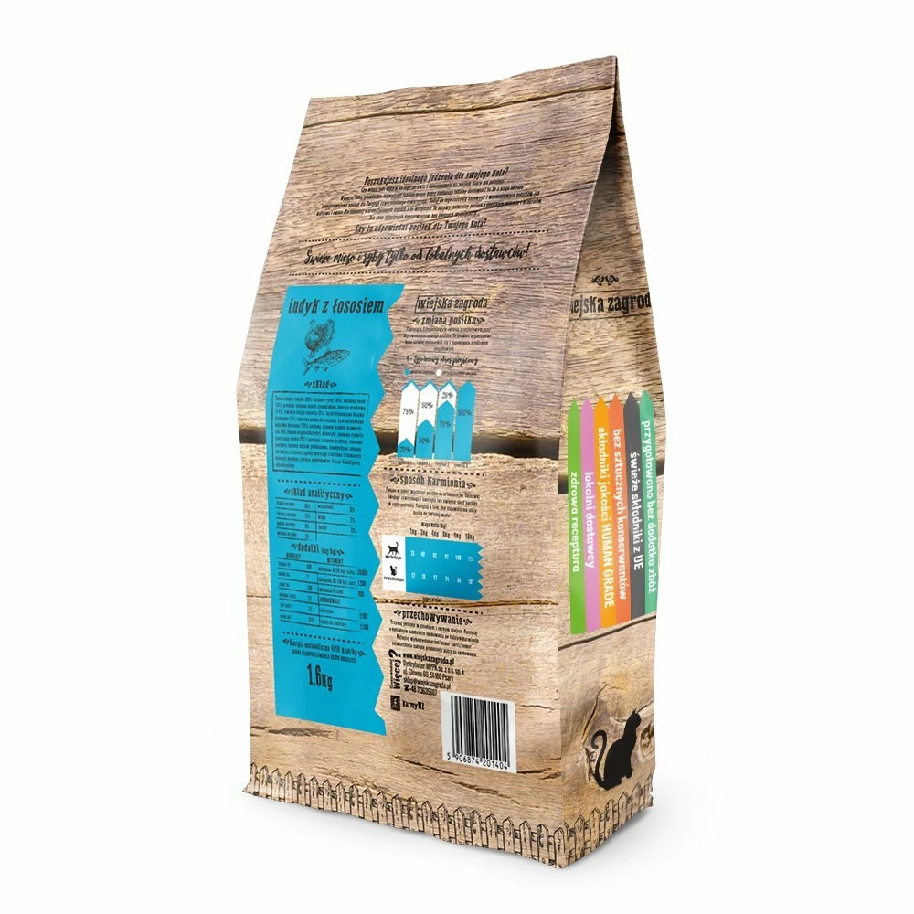 Wiejska Zagroda Ferme RuraleDinde Au Saumon Pour Chats 1.6kg 2 Wiejska Zagroda Ferme RuraleDinde Au Saumon Pour Chats 1.6kg – Image 2