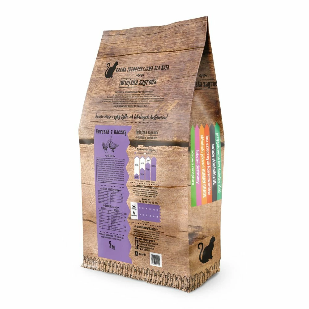 Wiejska Zagroda Ferme Rurale Poulet Au Canard Pour Chats 5kg+Surprise Gratuite Pour Votre Chat 2 Wiejska Zagroda Ferme Rurale Poulet Au Canard Pour Chats 5kg+Surprise Gratuite Pour Votre Chat – Image 2