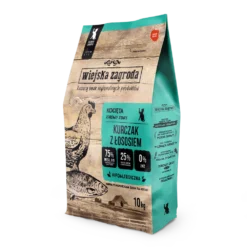 Wiejska Zagroda Poulet Avec Saumon Pour Chatons 10kg