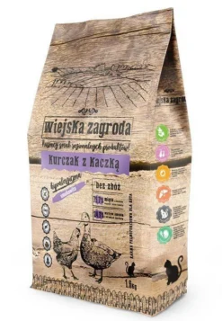 Wiejska Zagroda For Cats Poulet Avec Canard 1.6kg+Surprise Pour Votre Chat Gratuite