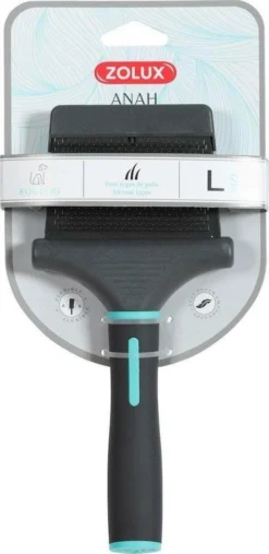 Zolux Anah Brosse Flexible Double Face Pour ChiensL