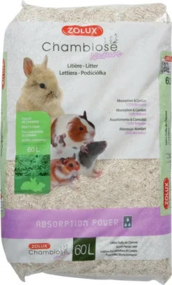 Zolux Natural Hemp Chambiose Litière Pour Rongeurs 60l